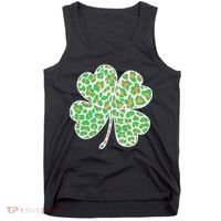 Cute Stylish Leopard Print Shamrock Tank Top thumb 0