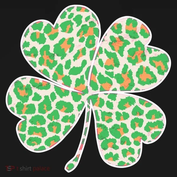Cute Stylish Leopard Print Shamrock Toddler T-Shirt