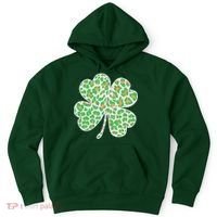 Cute Stylish Leopard Print Shamrock Hoodie thumb 0