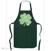 Cute Stylish Leopard Print Shamrock Apron thumb 0