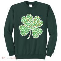 Cute Stylish Leopard Print Shamrock Sweatshirt thumb 0