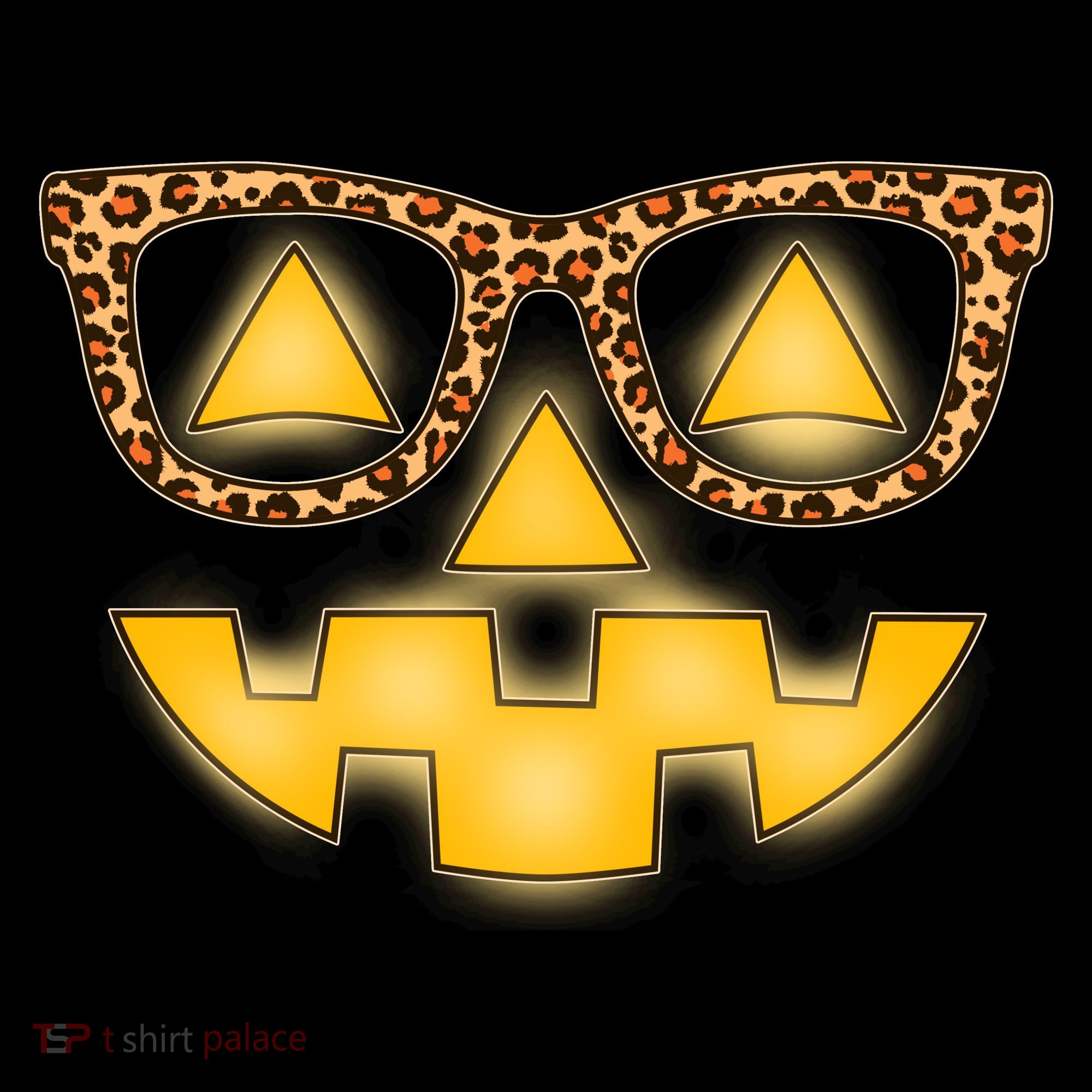 Cute Stylish Pumpkin Face With Glasses Coffee Mug