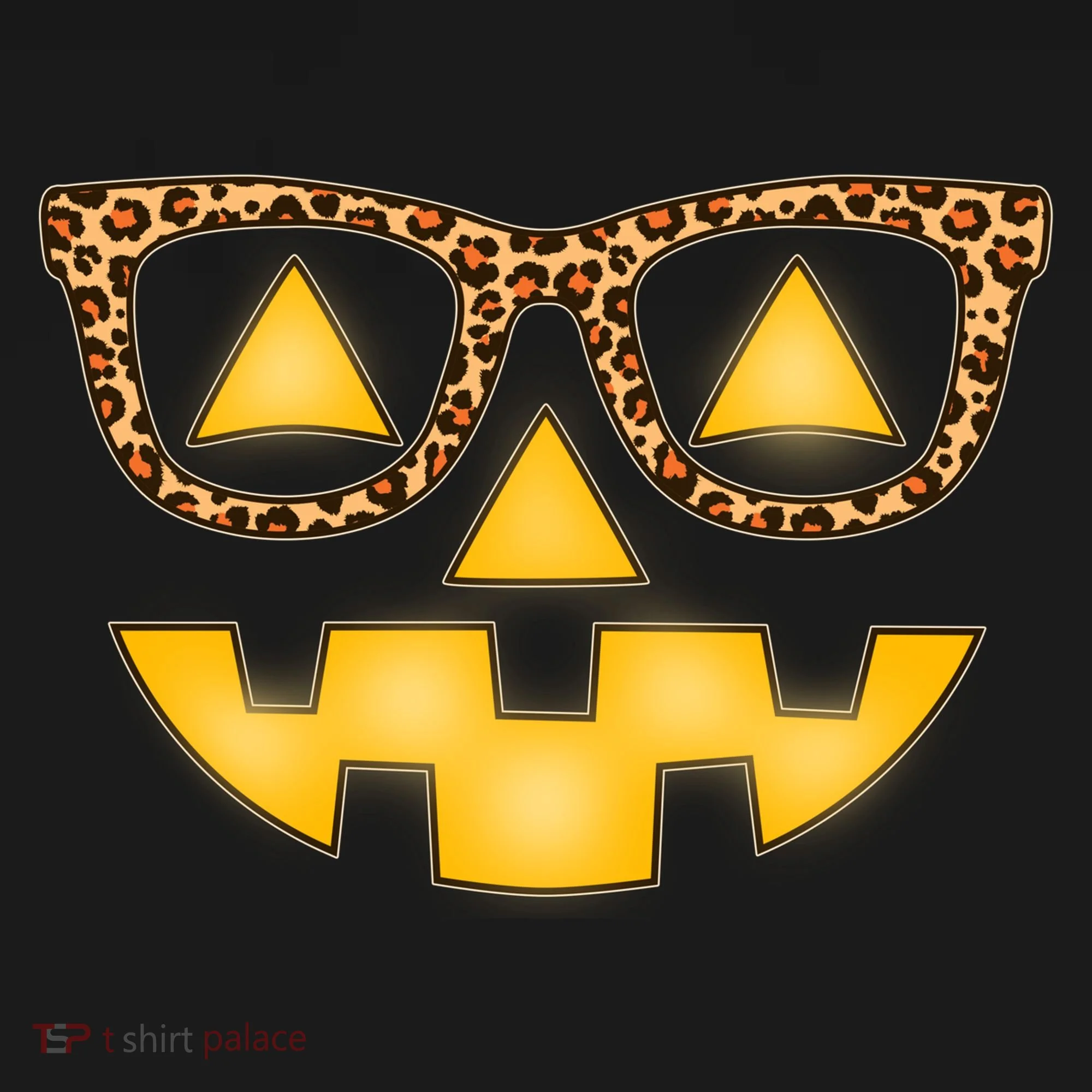 Cute Stylish Pumpkin Face With Glasses Women's Hoodie