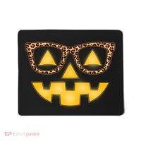 Cute Stylish Pumpkin Face With Glasses Mousepad thumb 0