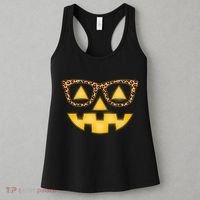 Cute Stylish Pumpkin Face With Glasses Women's Tank Top thumb 3