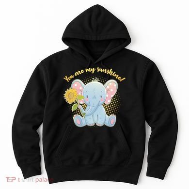 Cute Sunflower Elephant Sunshine  Hoodie