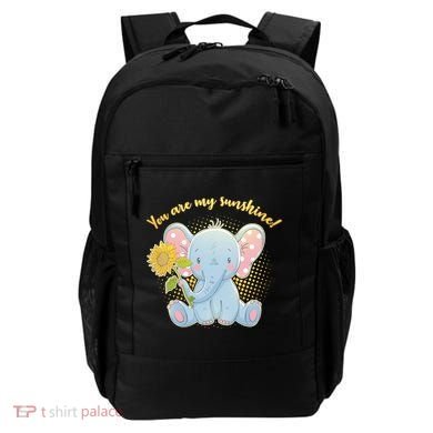 Cute Sunflower Elephant Sunshine  Backpack