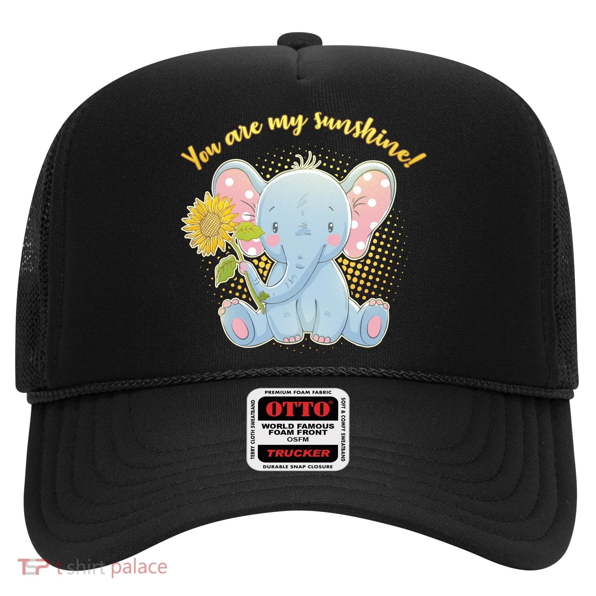 Cute Sunflower Elephant Sunshine  Hat