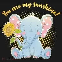 Cute Sunflower Elephant Sunshine  Toddler T-Shirt thumb 4