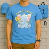 Cute Sunflower Elephant Sunshine  T-Shirt thumb 5