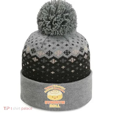 Cute Synonym Roll The Baniff Cuffed Pom Beanie
