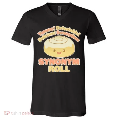 Cute Synonym Roll V-Neck T-Shirt