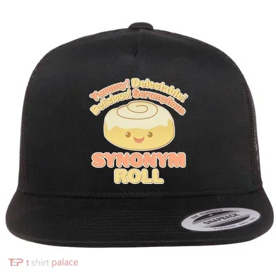 Cute Synonym Roll Flat Bill Trucker Hat