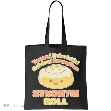 Cute Synonym Roll Tote Bag