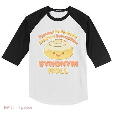 Cute Synonym Roll Kids Colorblock Raglan Jersey