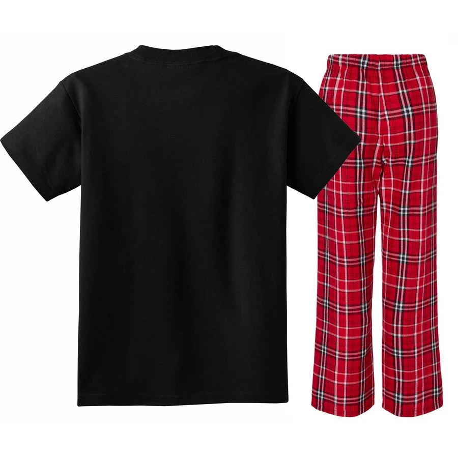 Cute Synonym Roll Kids Plaid Pajama Set
