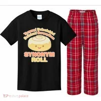Cute Synonym Roll Kids Plaid Pajama Set thumb 0