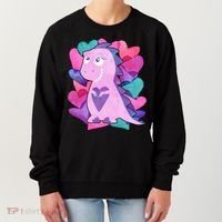 Cute T-Rex Valentine Full Of Hearts Women's Sweatshirt thumb 0