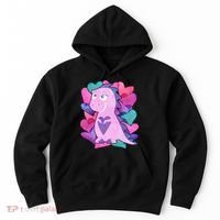 Cute T-Rex Valentine Full Of Hearts Hoodie thumb 0