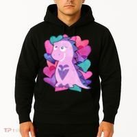 Cute T-Rex Valentine Full Of Hearts Hoodie thumb 2