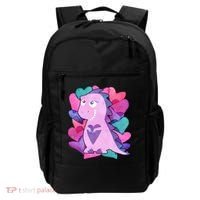 Cute T-Rex Valentine Full Of Hearts Backpack thumb 0