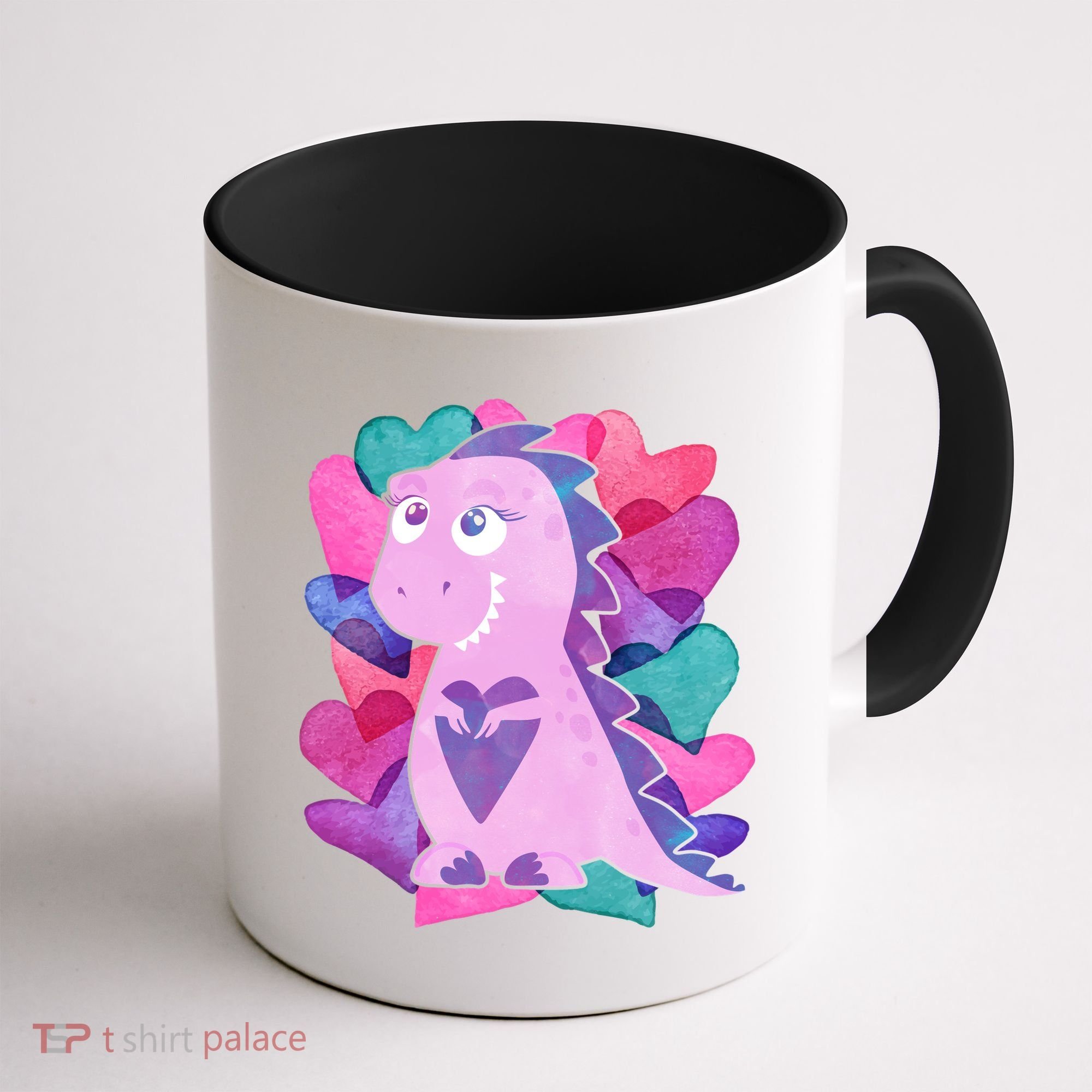 Cute T-Rex Valentine Full Of Hearts Coffee Mug