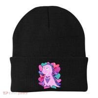 Cute T-Rex Valentine Full Of Hearts Beanie thumb 0