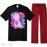 Cute T-Rex Valentine Full Of Hearts Pajama Set thumb 0