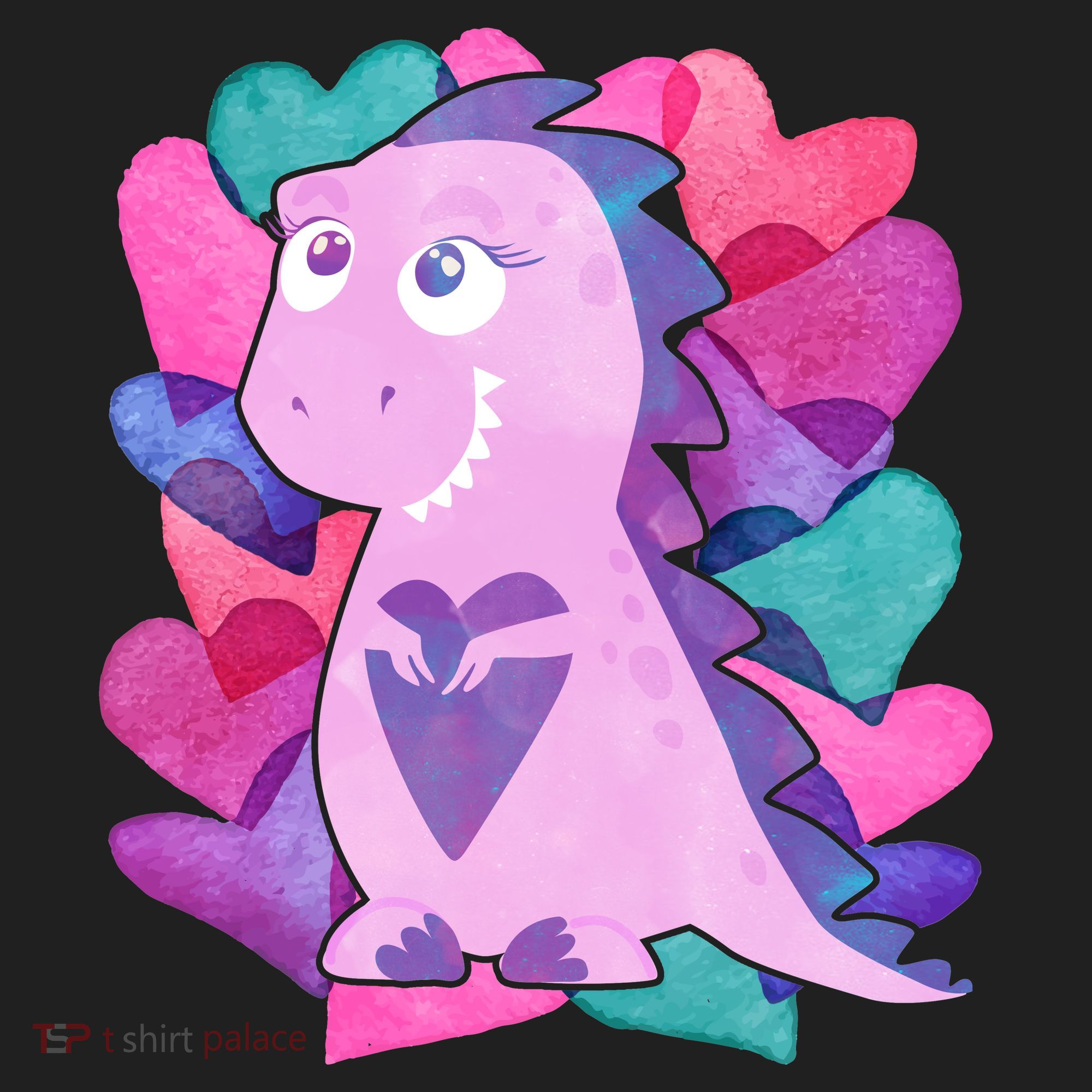 Cute T-Rex Valentine Full Of Hearts Tumbler