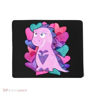 Cute T-Rex Valentine Full Of Hearts Mousepad