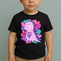 Cute T-Rex Valentine Full Of Hearts Toddler T-Shirt thumb 2
