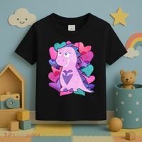 Cute T-Rex Valentine Full Of Hearts Toddler T-Shirt thumb 3