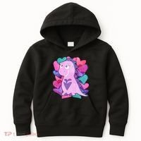 Cute T-Rex Valentine Full Of Hearts Kids Hoodie thumb 0