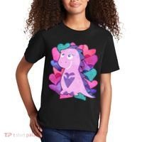 Cute T-Rex Valentine Full Of Hearts Kids T-Shirt thumb 2