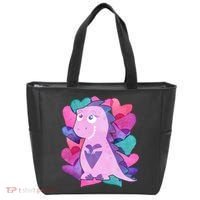 Cute T-Rex Valentine Full Of Hearts Tote Bag thumb 0