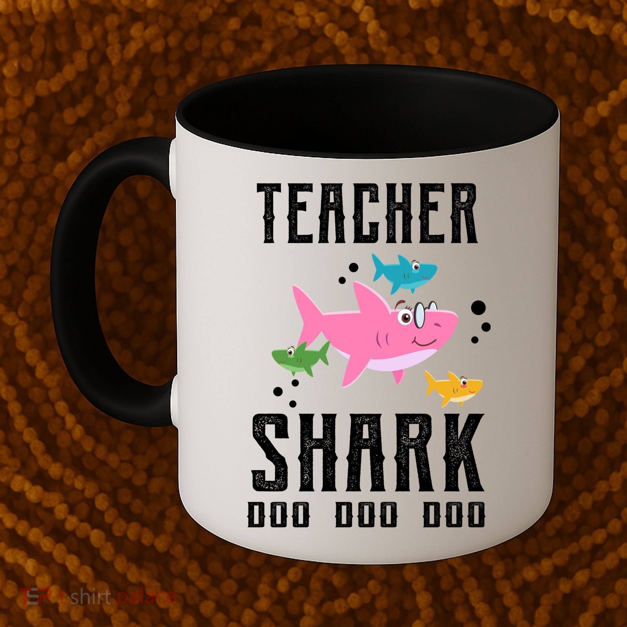 Cute Teacher Shark Do Do Do Coffee Mug