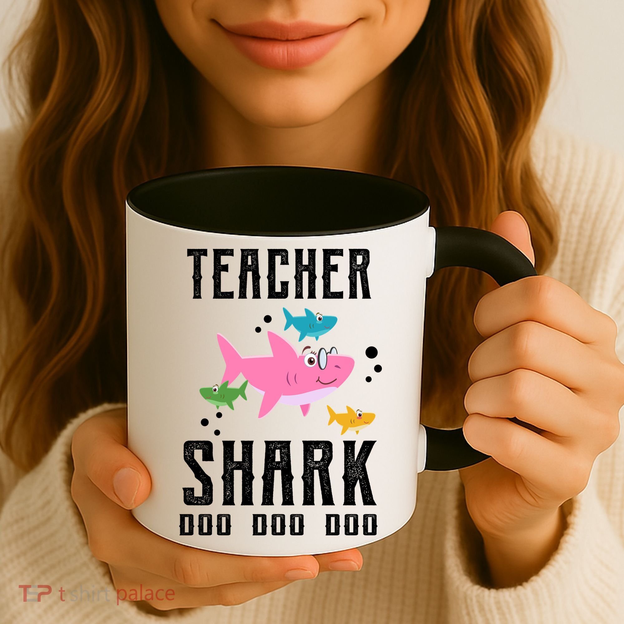 Cute Teacher Shark Do Do Do Coffee Mug
