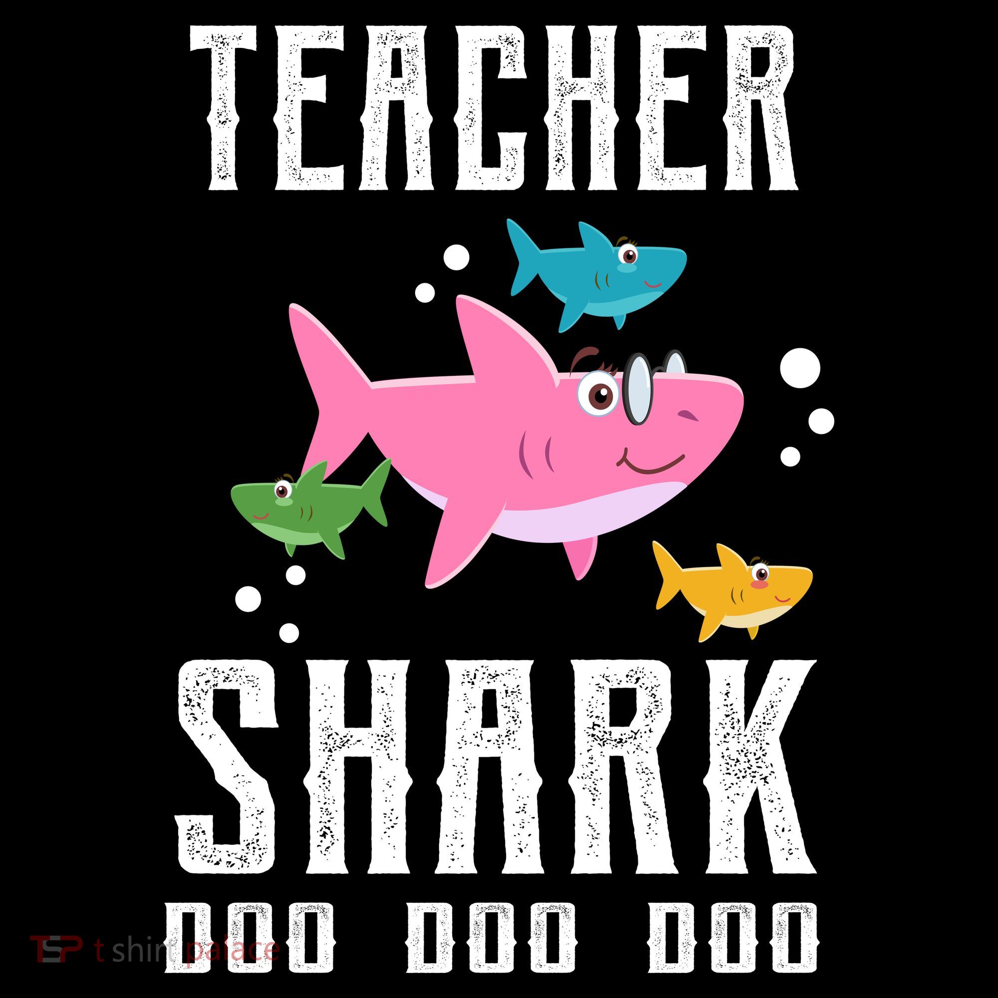 Cute Teacher Shark Do Do Do Ornament
