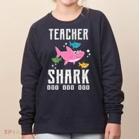 Cute Teacher Shark Do Do Do Women's Sweatshirt thumb 0