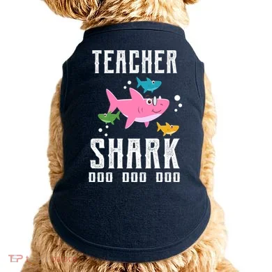 Cute Teacher Shark Do Do Do Doggie Tank