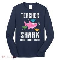 Cute Teacher Shark Do Do Do Long Sleeve Shirt thumb 0