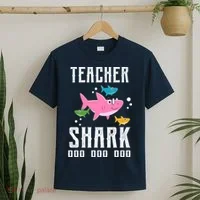Cute Teacher Shark Do Do Do T-Shirt thumb 2