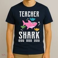 Cute Teacher Shark Do Do Do T-Shirt thumb 3