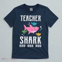 Cute Teacher Shark Do Do Do T-Shirt thumb 5