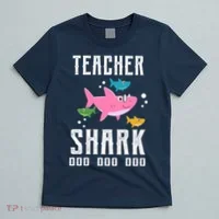 Cute Teacher Shark Do Do Do T-Shirt thumb 5