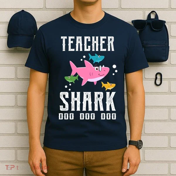 Cute Teacher Shark Do Do Do T-Shirt