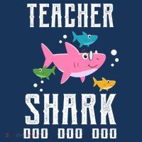 Cute Teacher Shark Do Do Do Mousepad thumb 1
