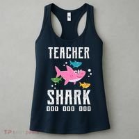 Cute Teacher Shark Do Do Do Women's Tank Top thumb 3