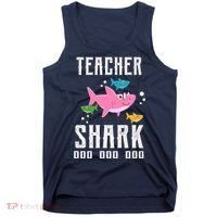 Cute Teacher Shark Do Do Do Tank Top thumb 0