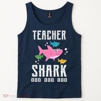 Cute Teacher Shark Do Do Do Tank Top thumb 2